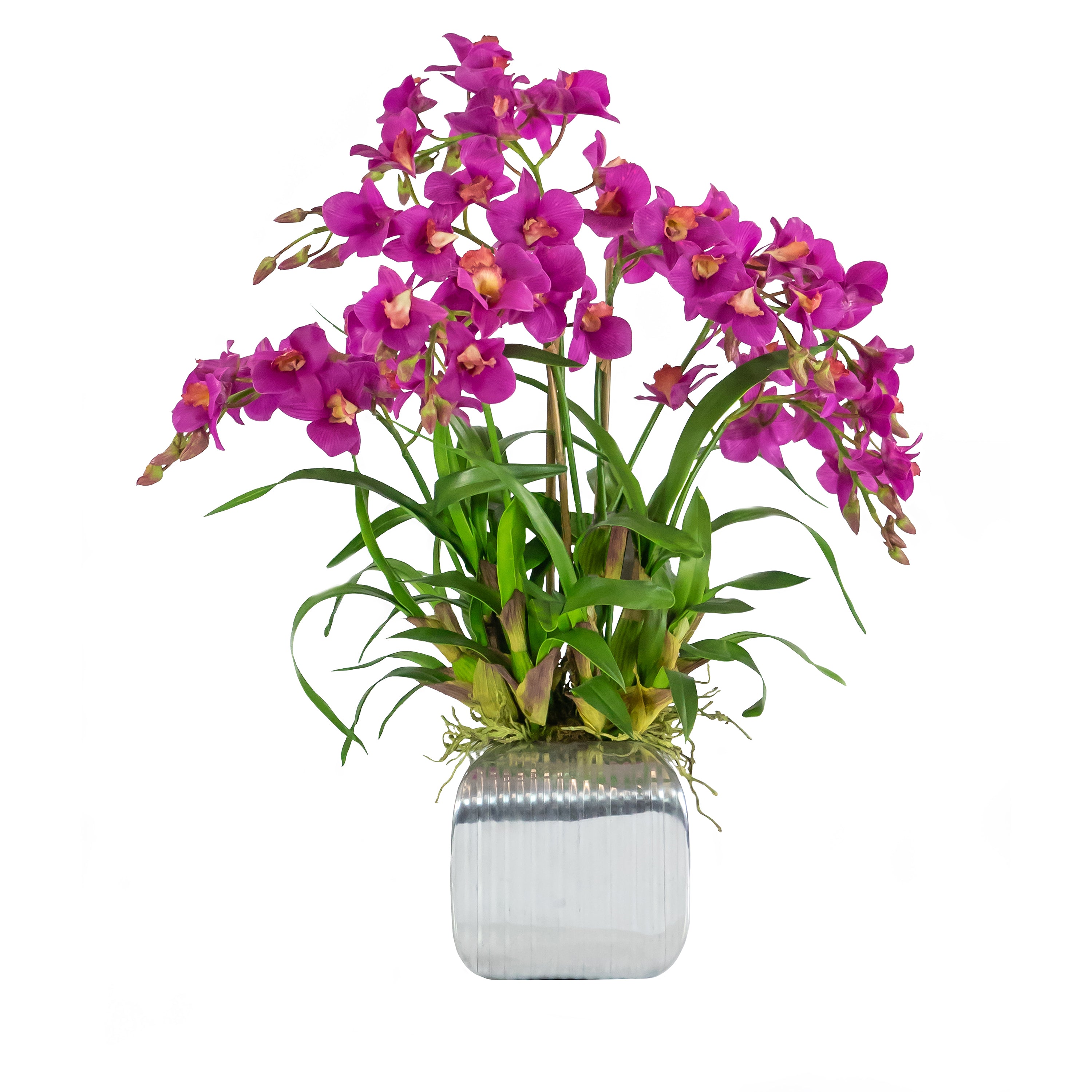 DENDROBIUM ORCHID SQUARE VASE (WHD228-OH)