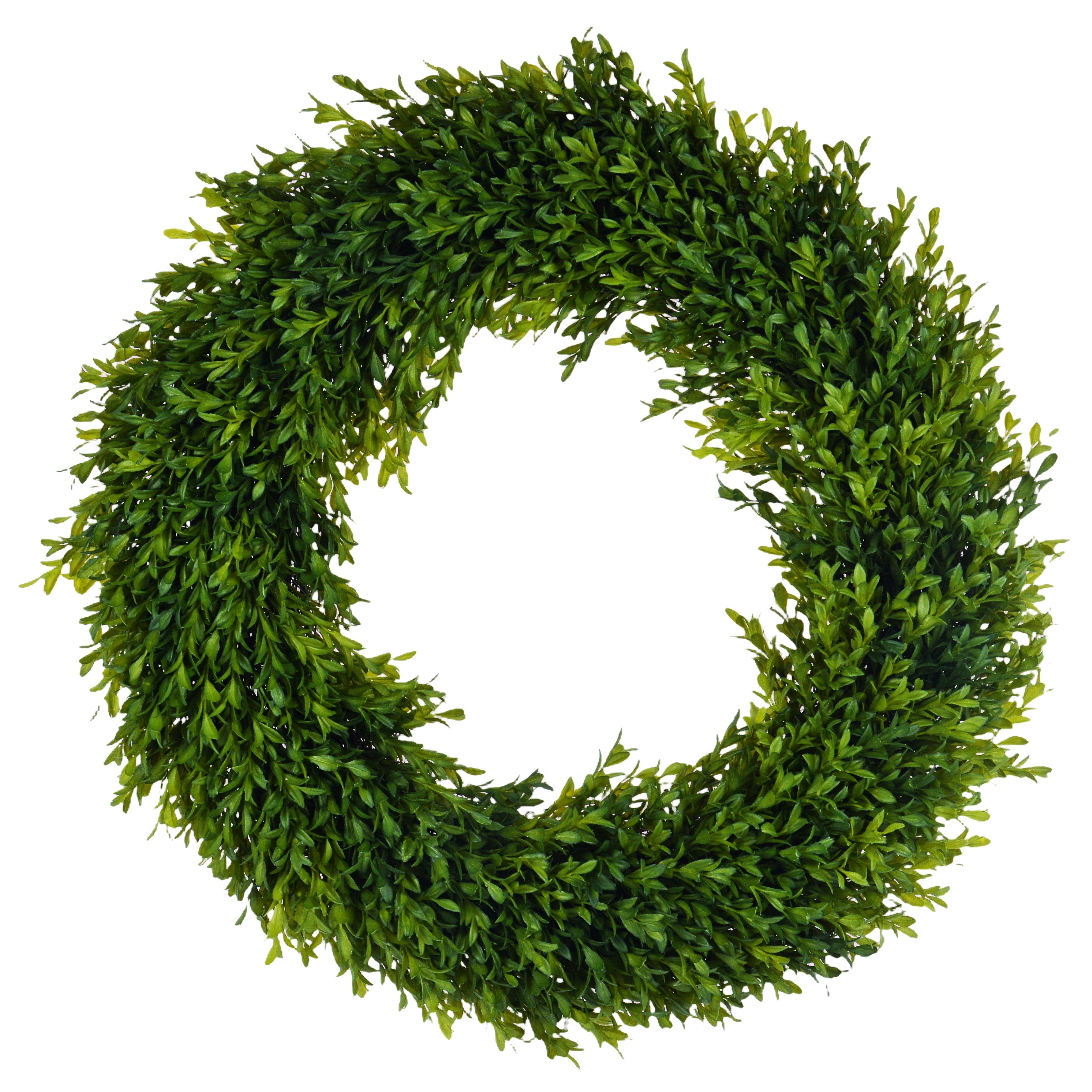 Luxury Faux Boxwood Wreath 24'' | Winward Home