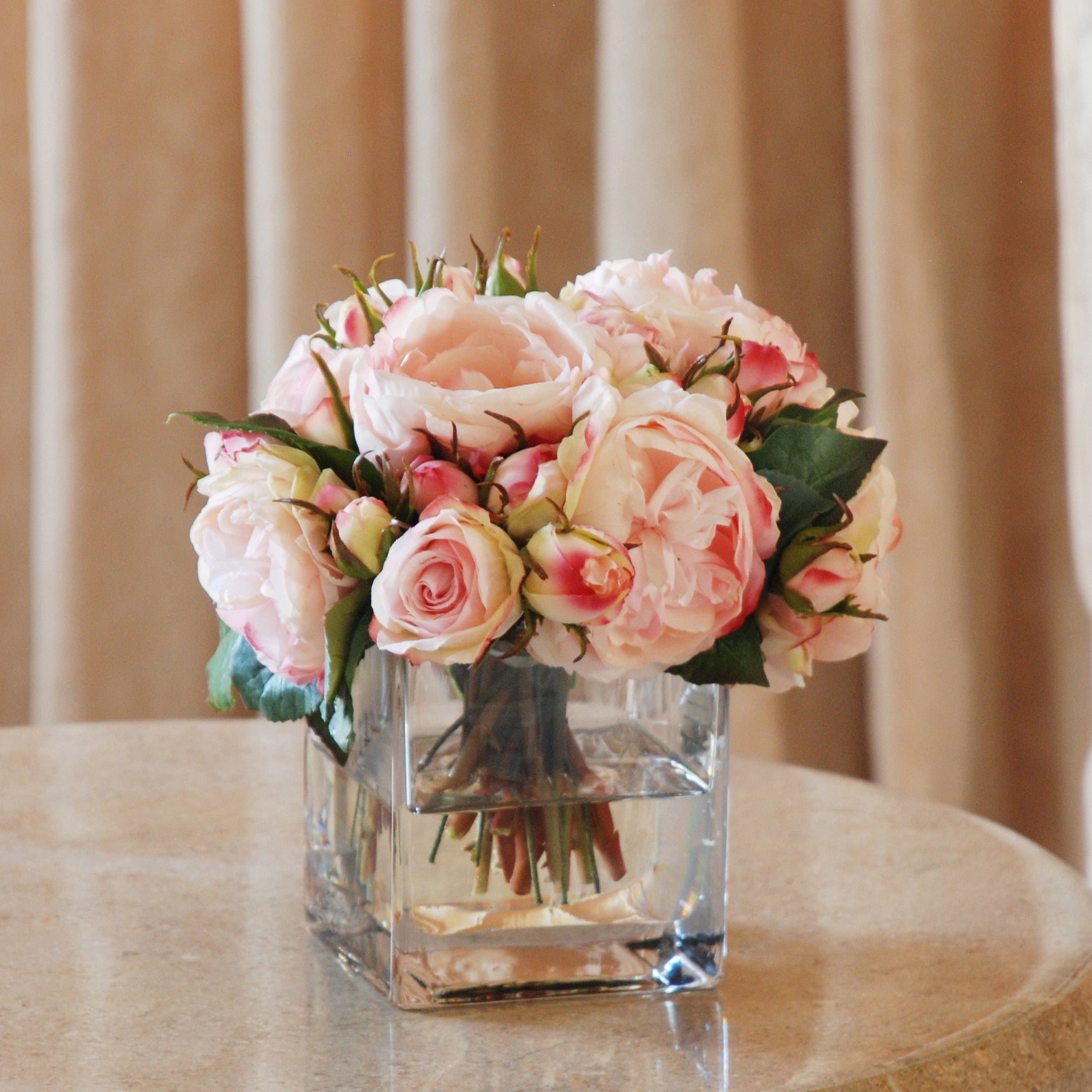 English Rose in Glass | Winward Home Finest Permanent Botanicals