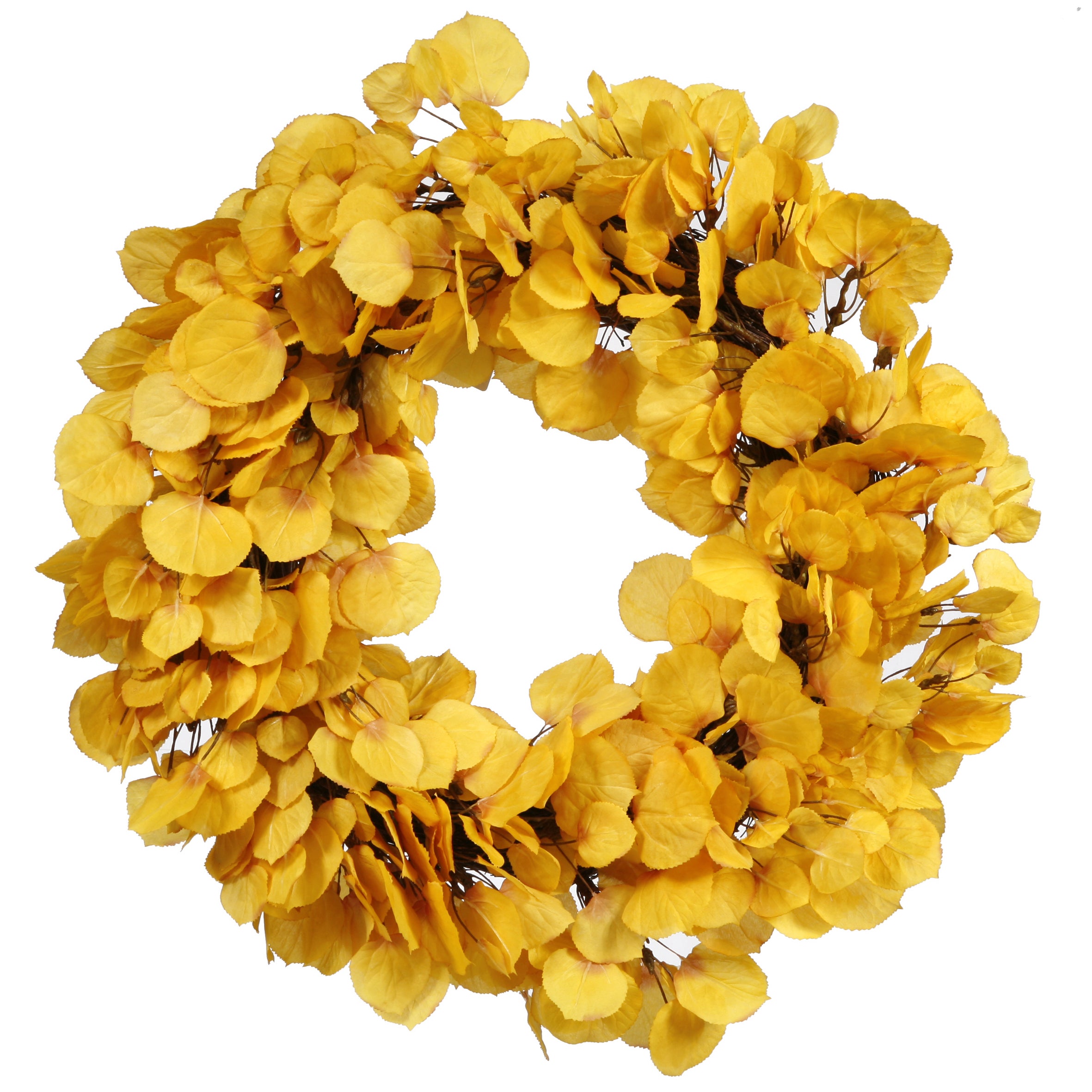 Luxury Faux Aspen Leaf Wreath 24